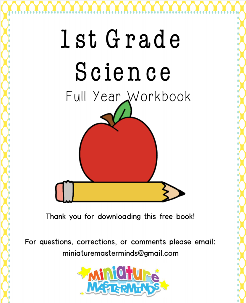 Ist Year Science Full Year Workbook